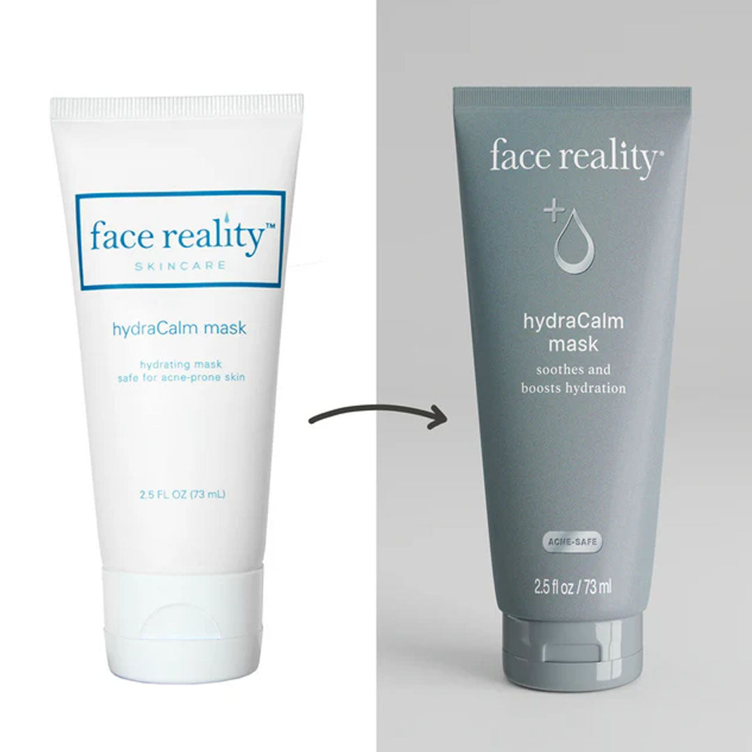 old vs new packaging for HydraCalm Mask